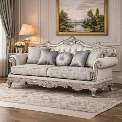 Kirsteni 90'' Velvet Sofa