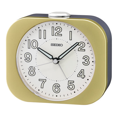 QHE206GLH Basic Alarm Clock, Golden