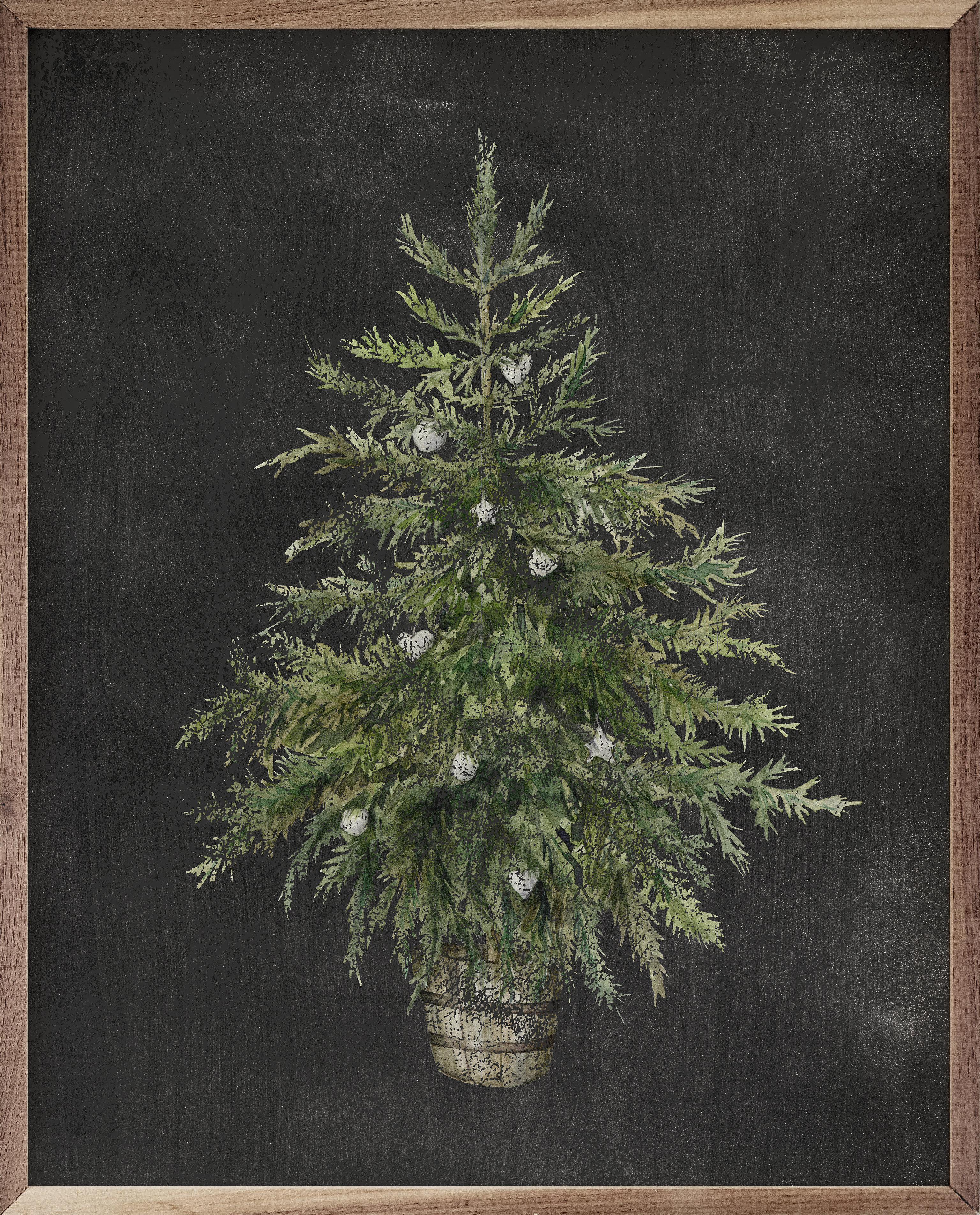 https://assets.wfcdn.com/im/12428493/compr-r85/2232/223214896/christmas-tree-black-framed-on-wood-print.jpg