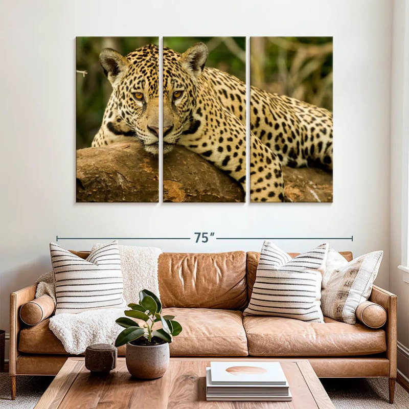 Brampt Intense Jaguar Gaze, 42" H x 65" W