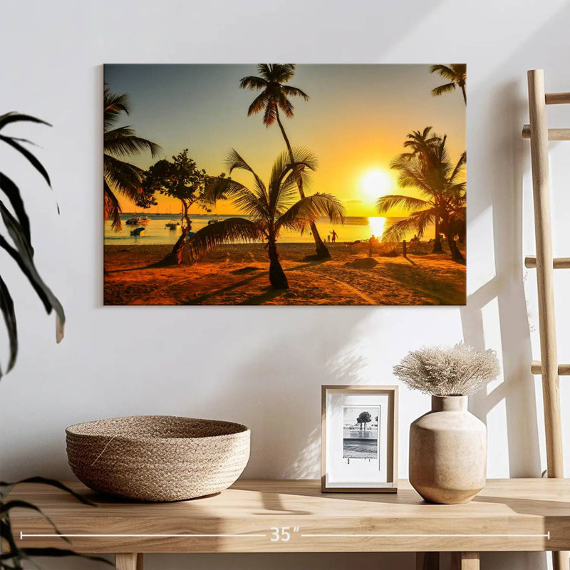 Gillard dominicain Gillard coucher de soleil, H 16 po x l 24 po
