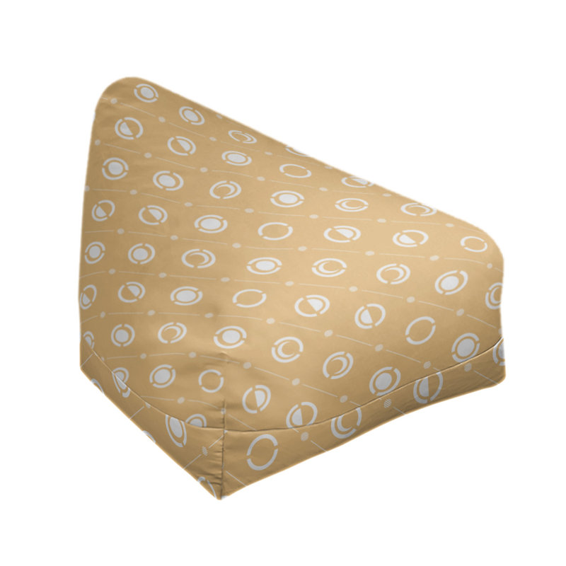 Housse de sac de pois, H 38 po x l 42 po x P 29 po, Bourre en polyester, Orange, blanc, gris