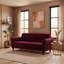 Rainsburg 3-Seater Velvety Sofa-63874987-124238100