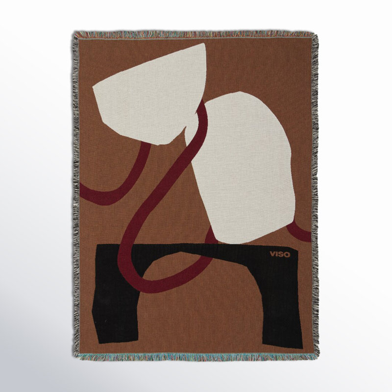 Tapestry Hand Woven Throw Blanket