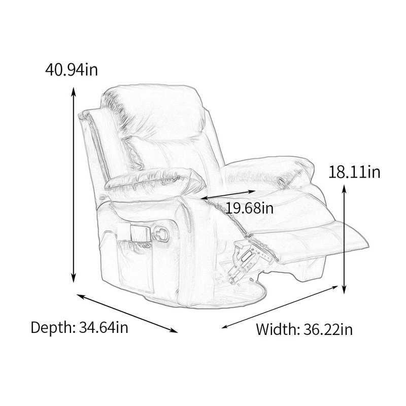 Fauteuil inclinable Isuf