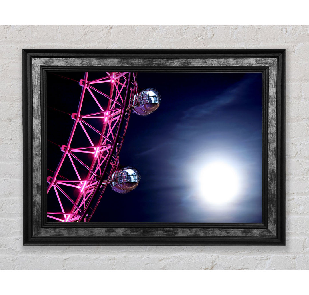 London Eye Pods in the Moonlight - Einzelne Bilderrahmen Kunstdrucke