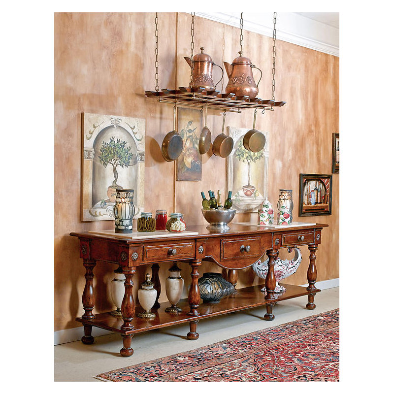 Pot Rack Hanging, Stained