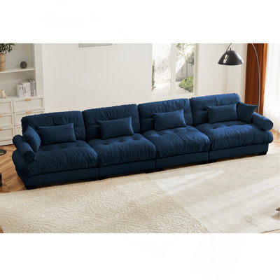 Canapé modulaire en velours surdimensionné Comfort