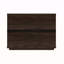 Table de chevet brune