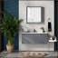 Armoire à pharmacie murale avec miroir et tablettes réglables, parfaite pour les salles de bain modernes et un rangement efficace
