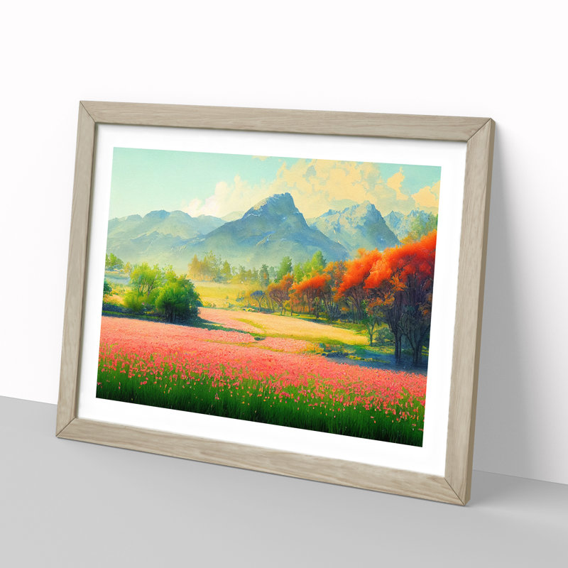 Spring Mountain View - Single Picture Frame Print