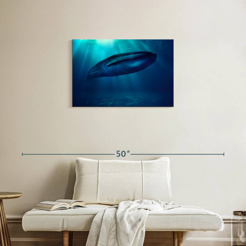 Brampt Blue Whale Underwater, 20'' H x 30'' W