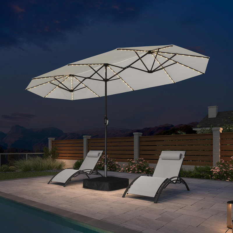 Parasol blanc 13 pi, Blanc