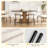 Extendable Dining Table & Chairs Set, Modern Kitchen Table With Seating-323801851-323801850-323801734