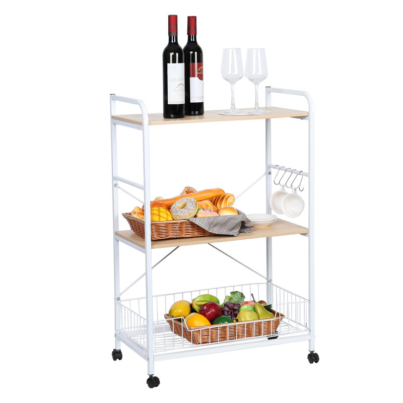 Arvo 39.2'' H x 15.7'' W Book Cart with Wheels