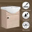 Meuble-lavabo simple avec comptoir Ballal 18