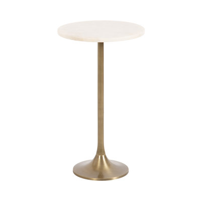 Round Marble Top Side Table