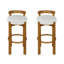 Ensemble de 2 tabourets de bar en bois Elise-453455567