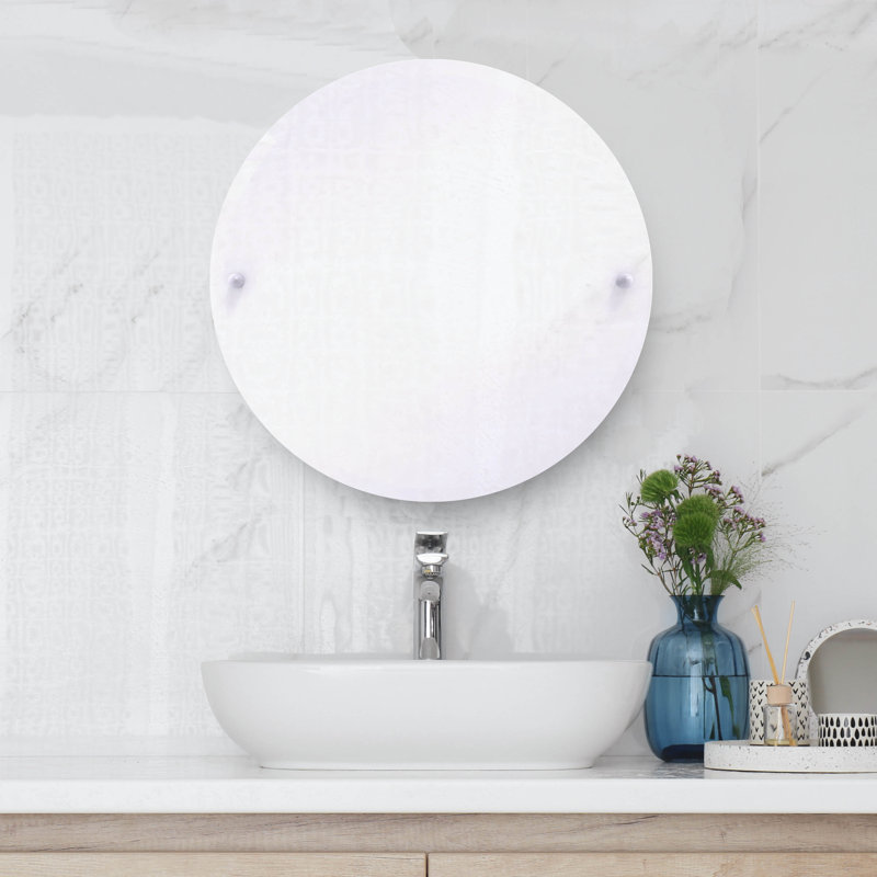 Beresford Flat Wall Mirror, Satin Brass