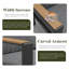 Outdoor Aluminum Furniture Set with Fire Pit Table, Modern Patio Conversation Sets for Porch, Backyard-1980873379
