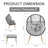 Chaise de hamac de patio avec coussin Azuredee-711658812-711777715