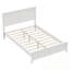Lit plateforme double avec support de lattes en bois robuste-1604484112