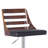 Winchelsea Swivel Adjustable Height Faux Leather Bar Stool with Metal Pedestal Base and Footrest-324956393