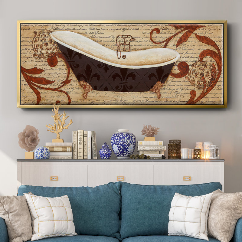 Renaissance Bath - toile encadrée, H 8 po x l 20 po