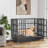 Heavy Duty Indestructible Dog Crate, Steel Escape Proof Dog Cage Kennel for High Anxiety Dogs, with Lockable Wheels and Removable Tray, for Medium Large Dogs-1503604722-1503604723