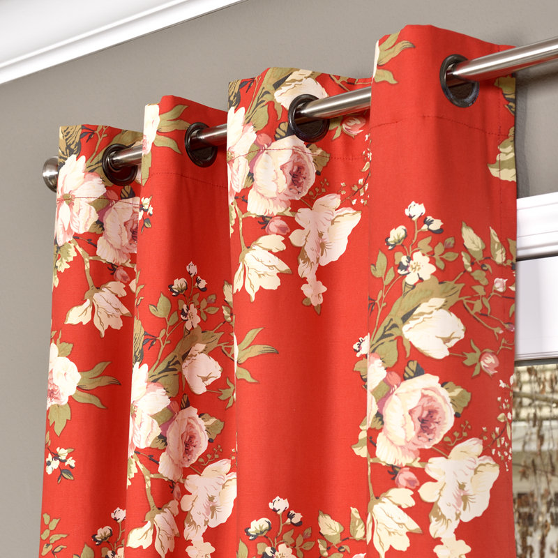 Bazile Cotton Semi Sheer Curtain Single Panel