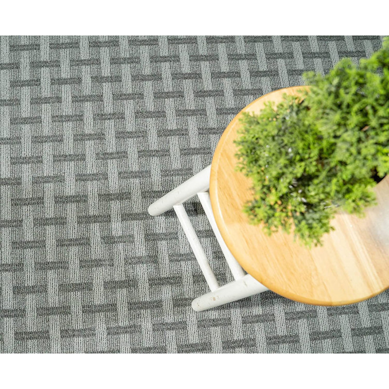 Ensemble de tapis intérieur / extérieur en polyester touffeté à la machine Acmetonia, Demi-cercle 1 pi 6 po x 3 pi