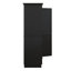 Armoire de rangement haute, armoire de rangement autoportante avec portes, trois tiroirs et tablette réglable, dispositif anti-basculement-238001182
