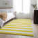 Premium Machine Washable Cerrito AMF528 Yellow Rug
