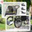Dog Pram for Medium Small Breeds w Rubber Wheels Grey