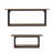 Metal 4 Shelves Brown Wall Shelf Set