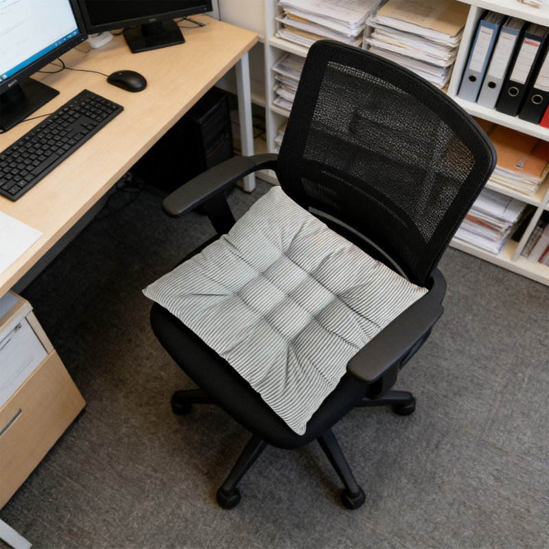 Corduroy Seat CushionSoft Comfortable Chair Pad NonSlip Breathable For Office ChairHome Sofa Car Seat Dining Chair Decorative
