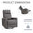 Ebern Designs 3-Position Manual Recliner with Side Pockets -312261180