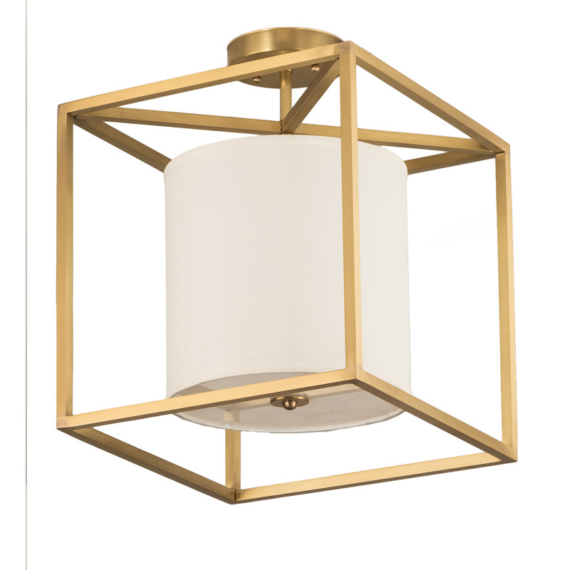 Plafonnier semi-encastré 1 lumière Kitzi Cilindro