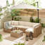 Miacomet Modular PE Rattan Garden Sofa Set and Table for Modern Gardens and Patios (Cover Included)-716815922-722230271