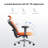 Ergonomic Mesh Office Chair with Adjustable Lumbar Support and Padded Armrests for 300lbs-1142399076