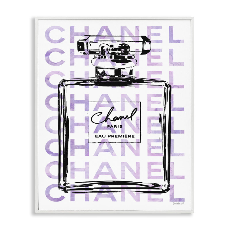 Bouteille de parfum Glam, L 16 po x H 20 po, Blanc