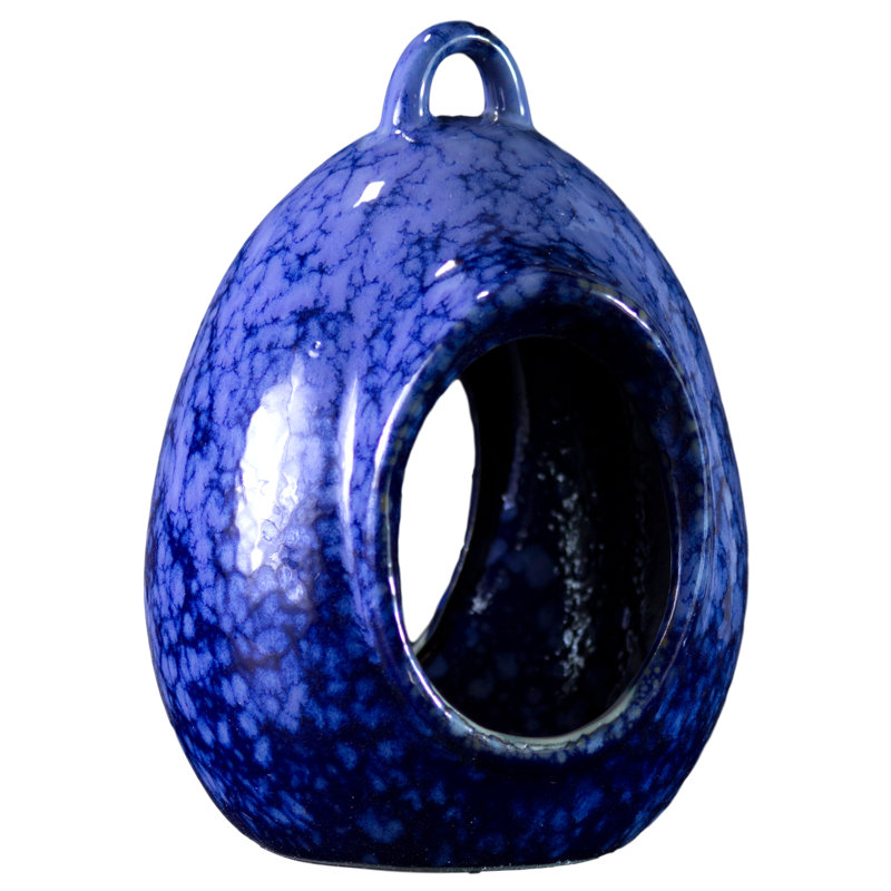 Mangeoire à oiseaux décorative, Bleu
