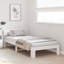 Bed Frame with Headboard Solid Pine Wood-312509226-312509228