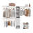 Impressions 16" Closet Tower With Drawers, Top Shelves And Shoe Storage