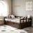 Extending Daybed with Trundle, Wooden Daybed-1661865575