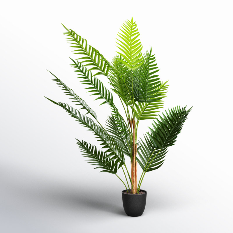Faux Plant in Pot, 35" H x 14" W x 14" D