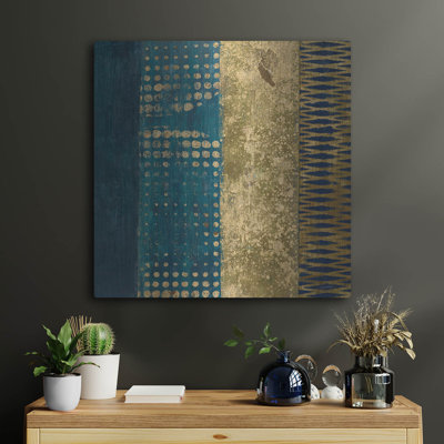  «Juxtapose 3 Metallic» par Cheryl Warrick, art mural en métal, 24 po x 24 po