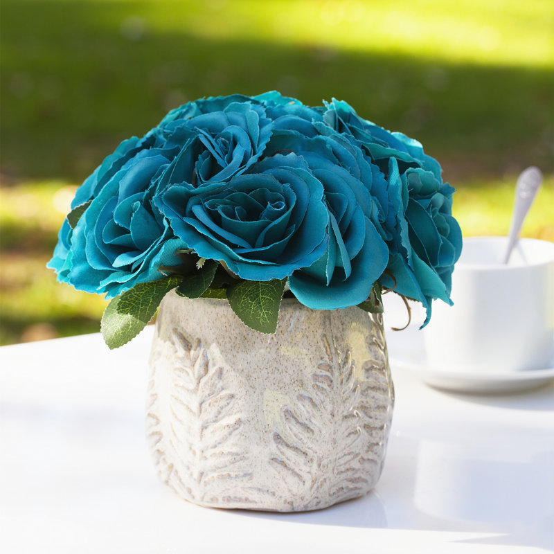 Arrangements floraux roses et centres de table en pot, Aqua