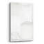  «White On White 3» par Cartissi, art mural en verre acrylique, 12 po x 16 po