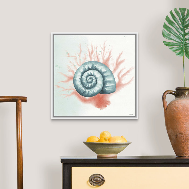 Splash I, art mural sur toile, Cadre blanc, H 22 po x l 22 po x P 2 po